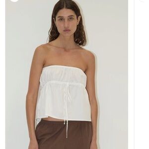 Deiji Studios strapless cotton top